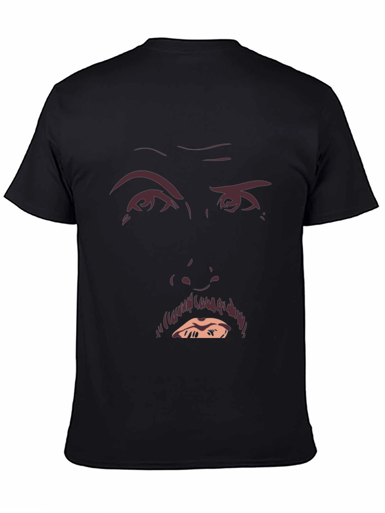 Funny Face Graphic Tee - Mens Black T-Shirt