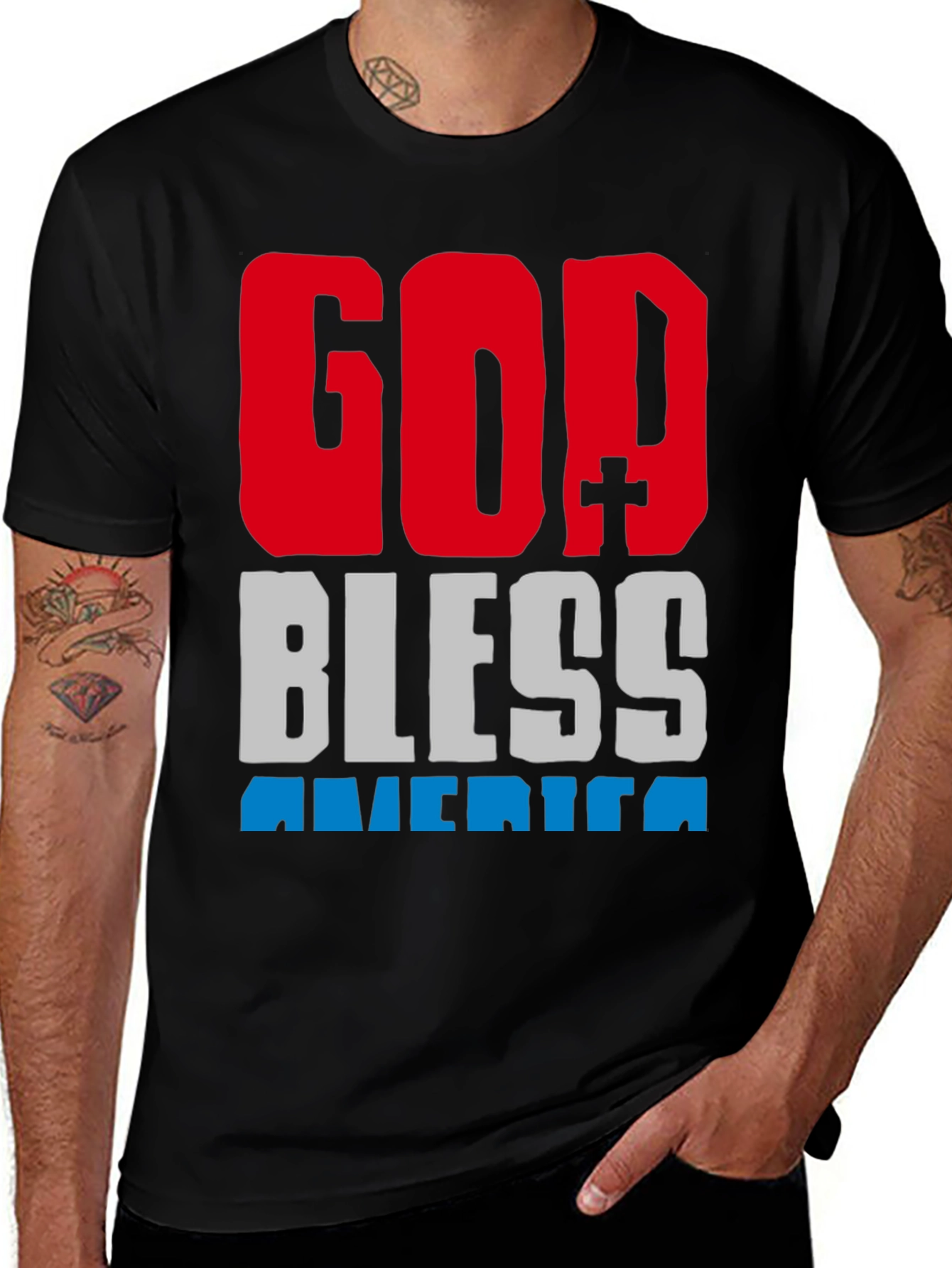 God Bless America Patriotic T-Shirt
