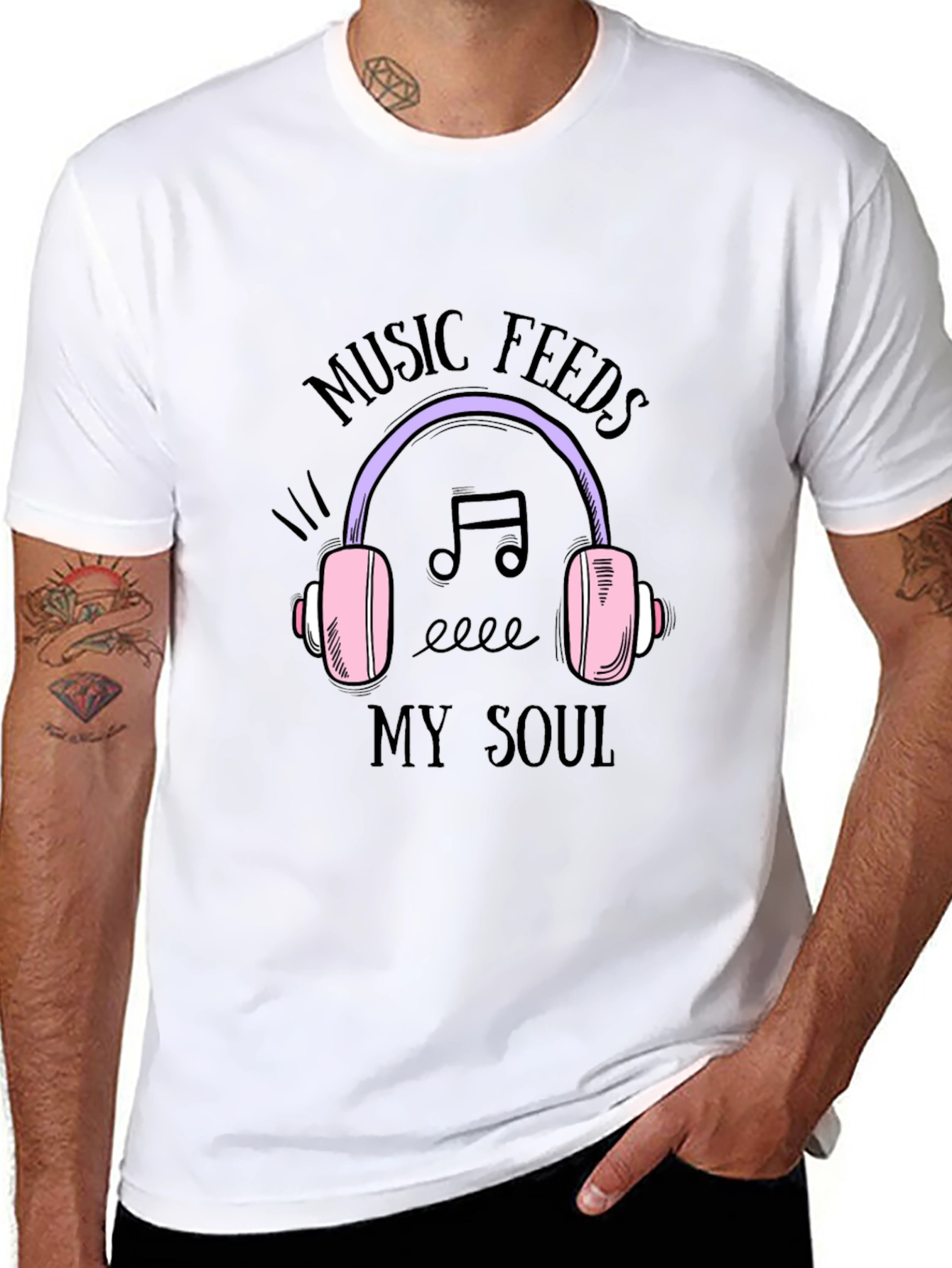 Music Feeds My Soul Graphic Tee