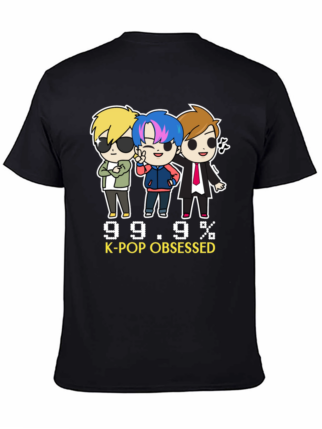 K-Pop Obsessed Black Graphic Tee
