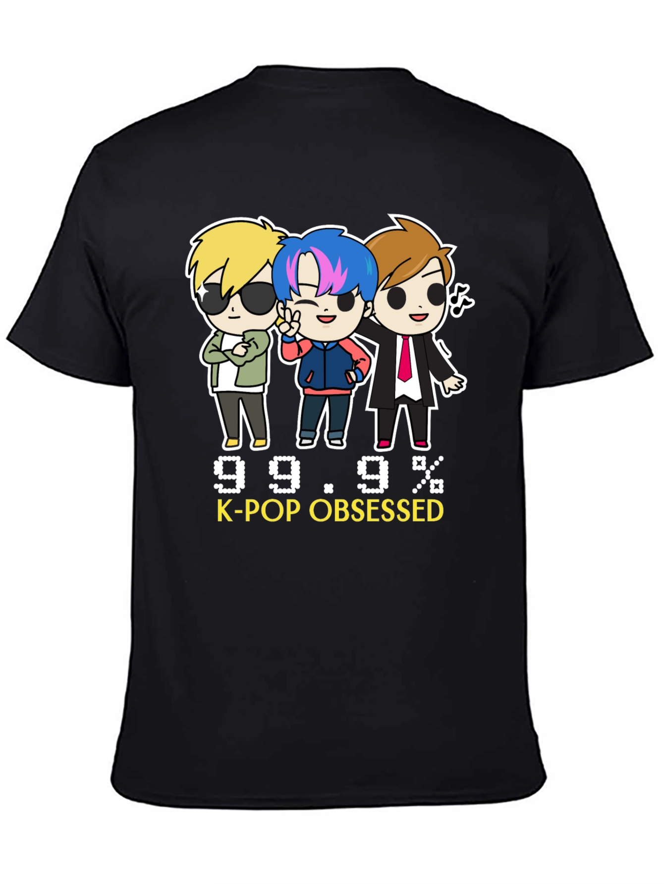 K-Pop Obsessed Black Graphic Tee