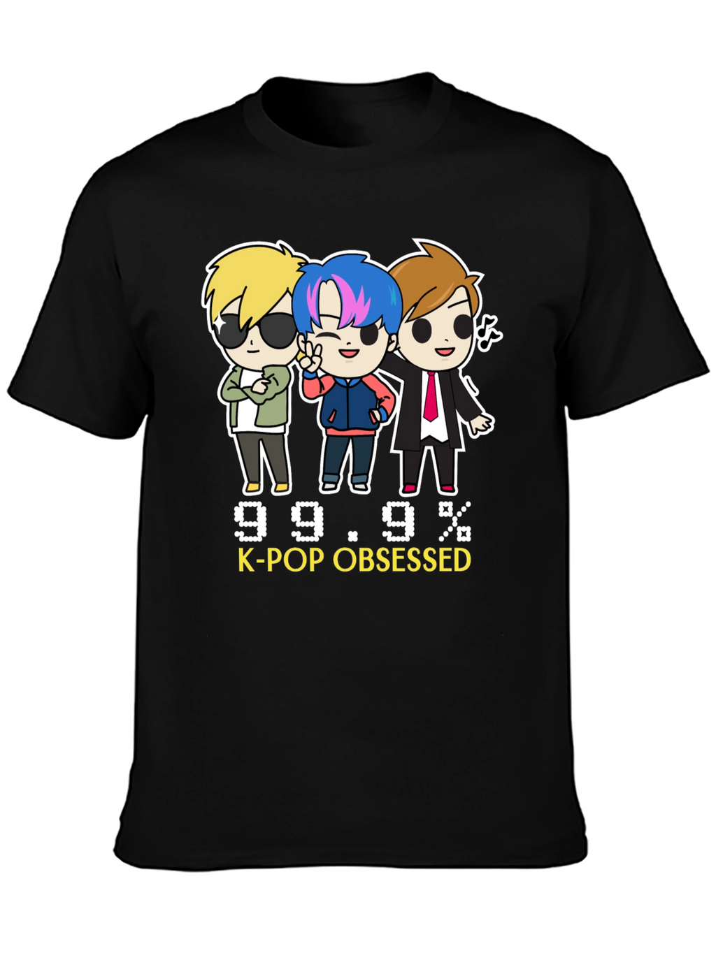 K-Pop Obsessed Black Graphic Tee