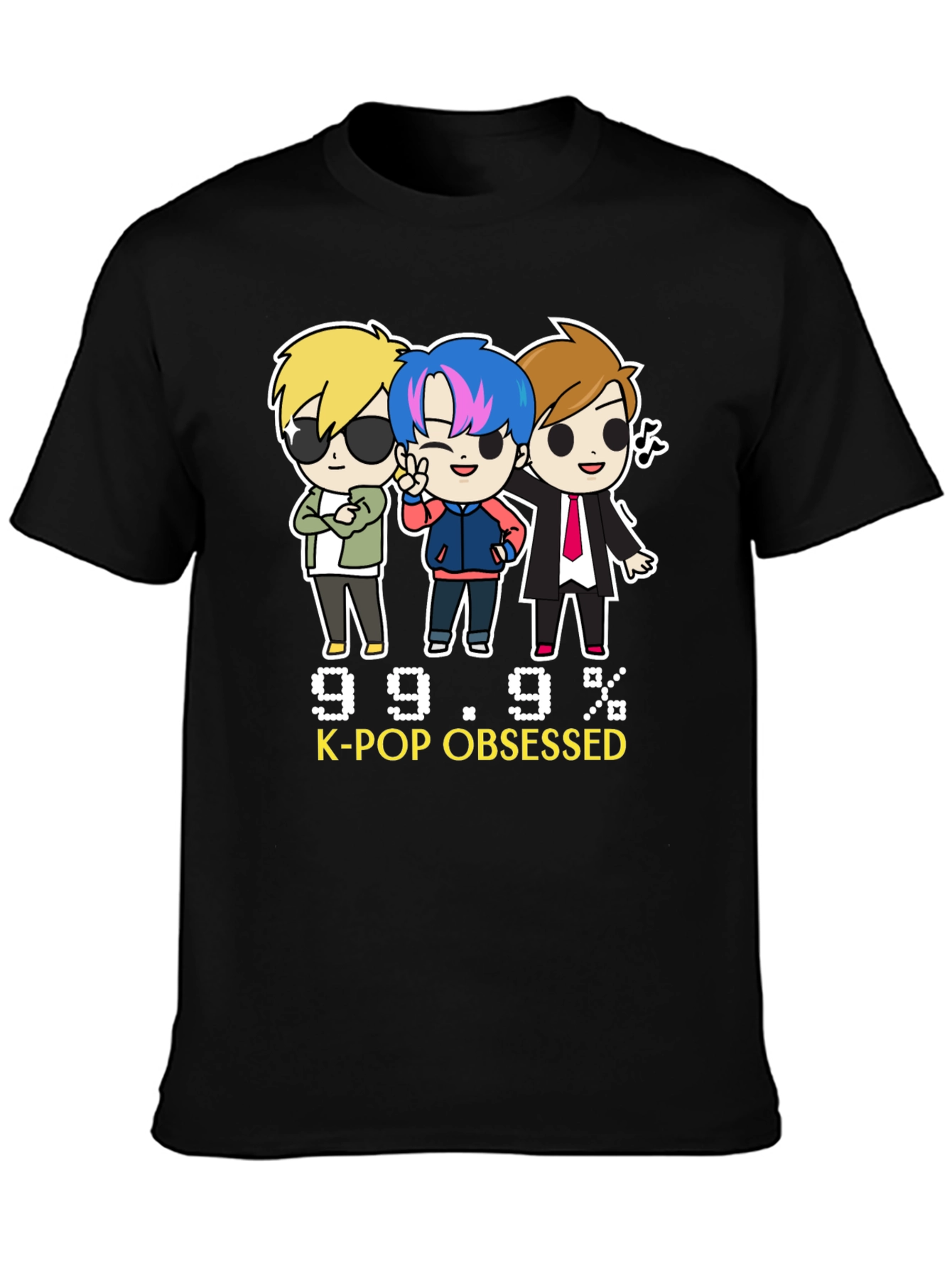 K-Pop Obsessed Black Graphic Tee