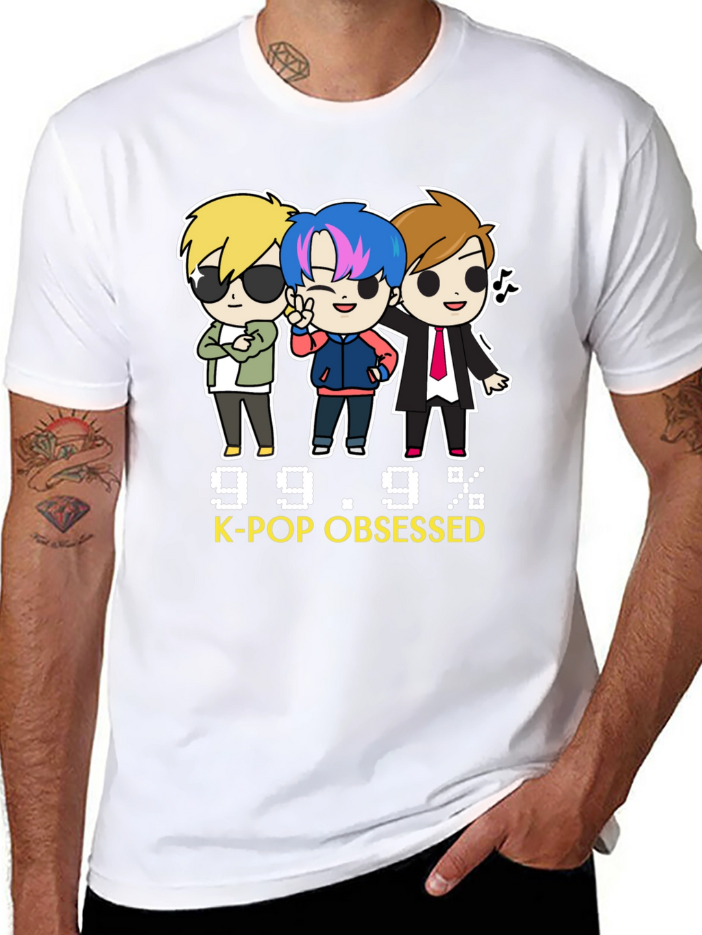 K-Pop Obsessed Black Graphic Tee