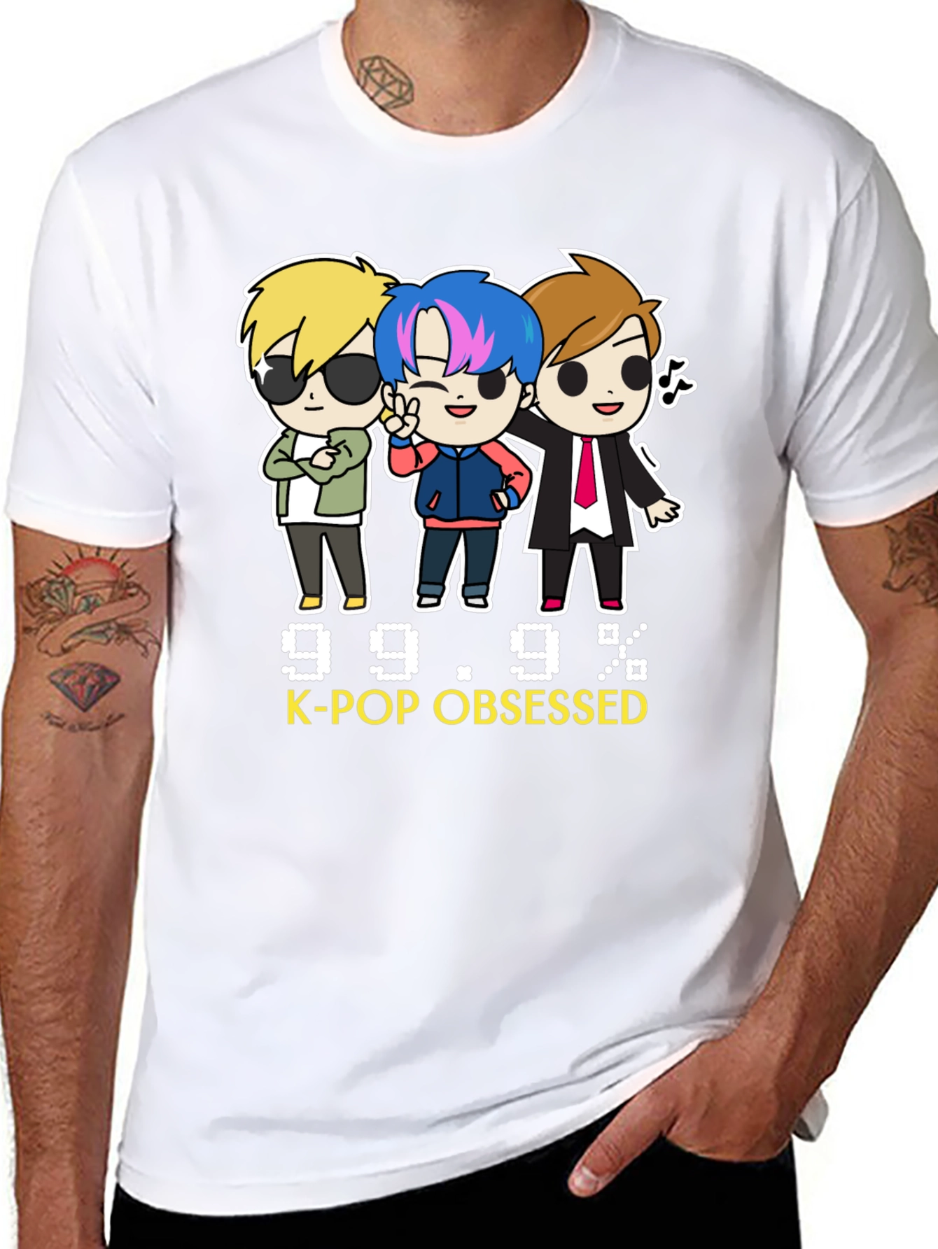 K-Pop Obsessed Black Graphic Tee