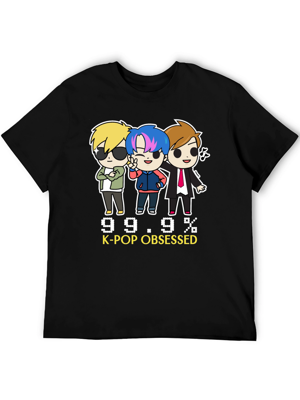 K-Pop Obsessed Black Graphic Tee
