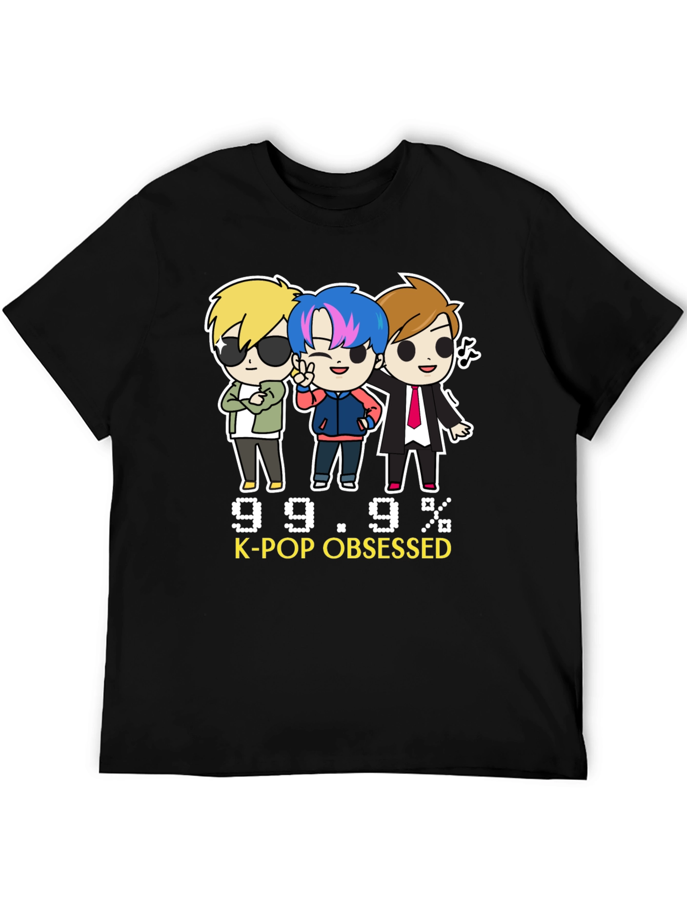 K-Pop Obsessed Black Graphic Tee