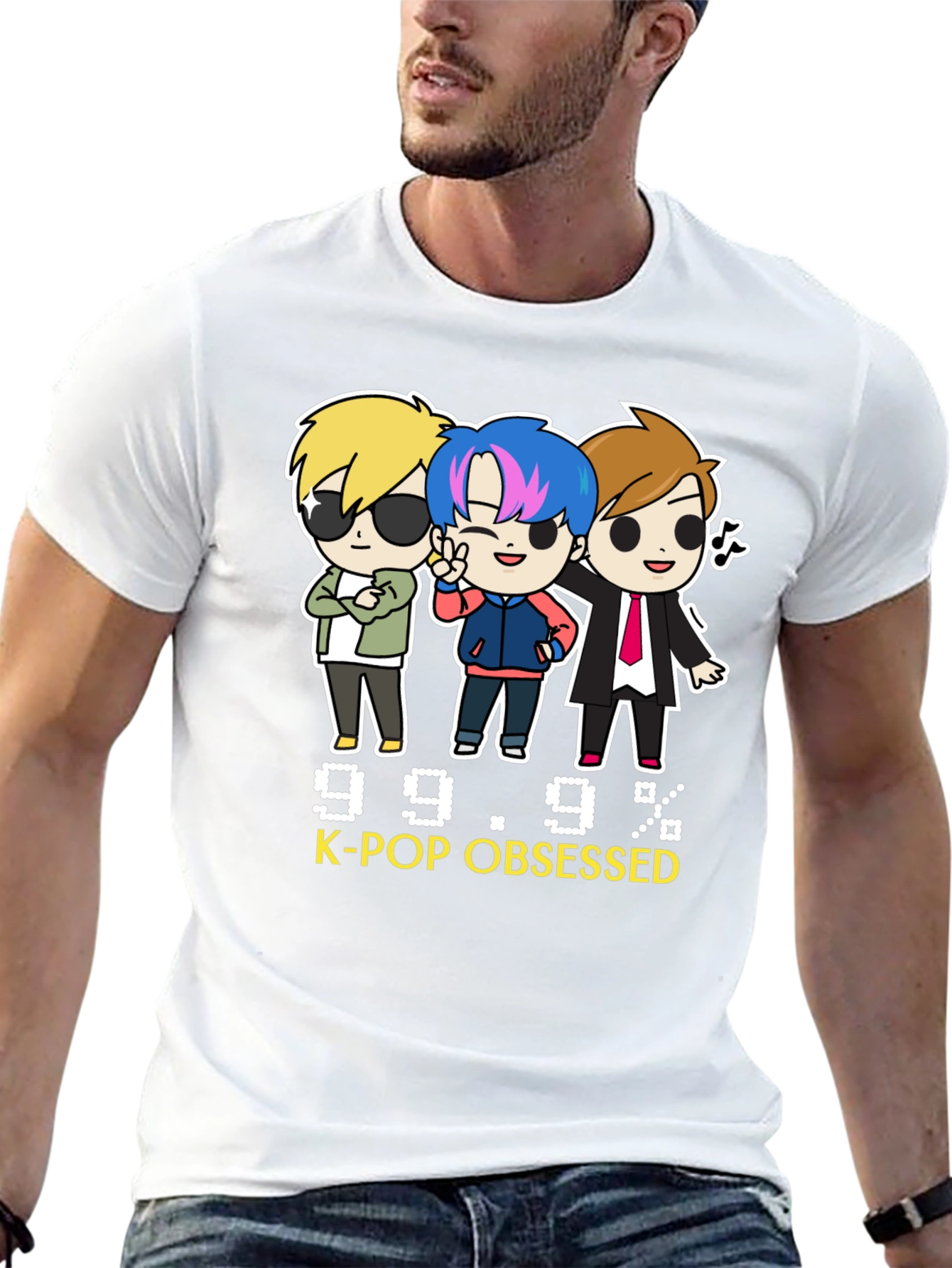 K-Pop Obsessed Black Graphic Tee