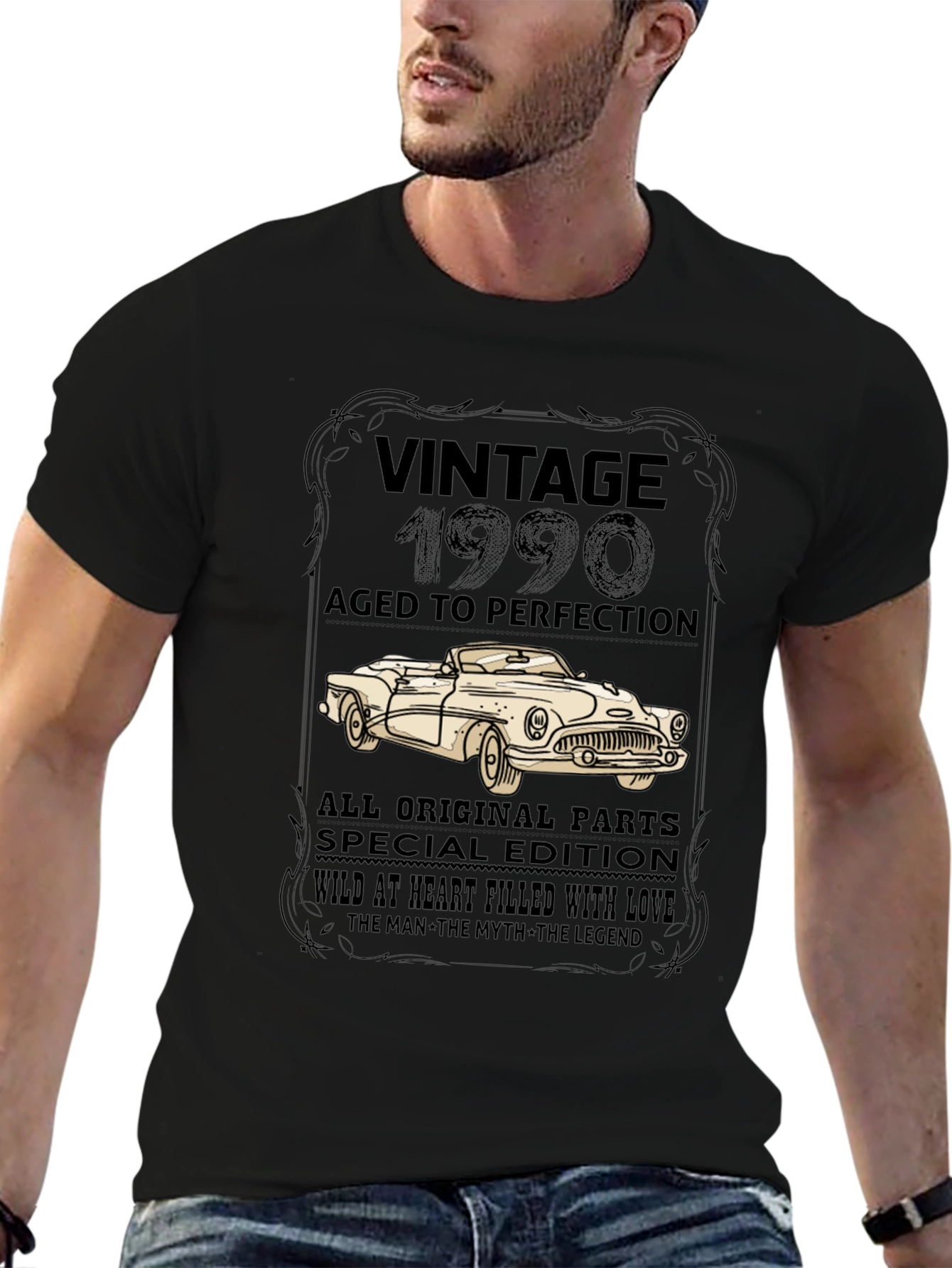Vintage 1990 T-Shirt - Aged to Perfection