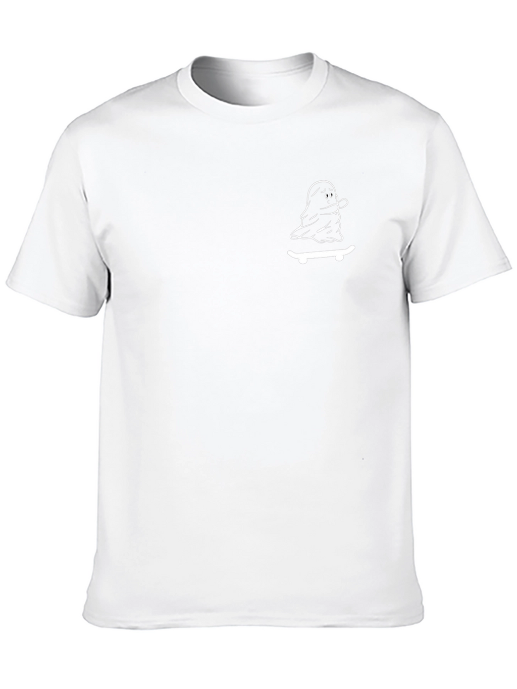 Ghost Skateboard Graphic T-Shirt - Black