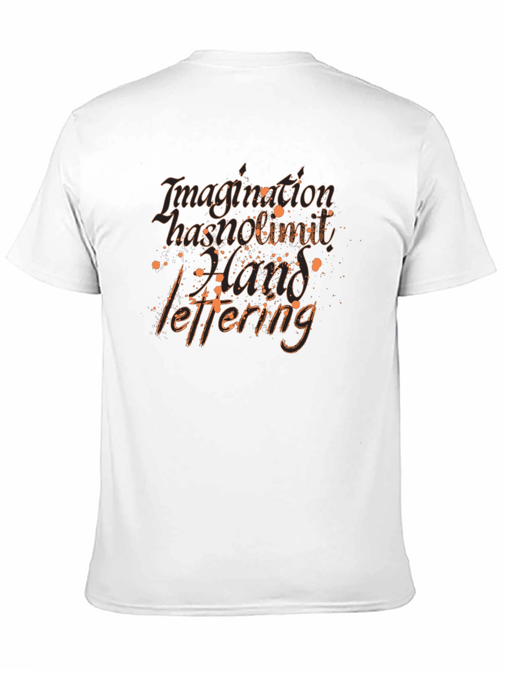 Imagination Hand Lettering Black T-Shirt