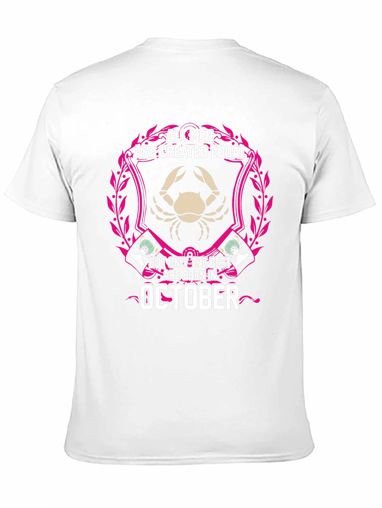 October Birth Month Mens Graphic T-Shirt