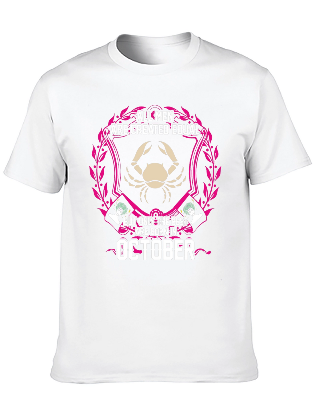 October Birth Month Mens Graphic T-Shirt