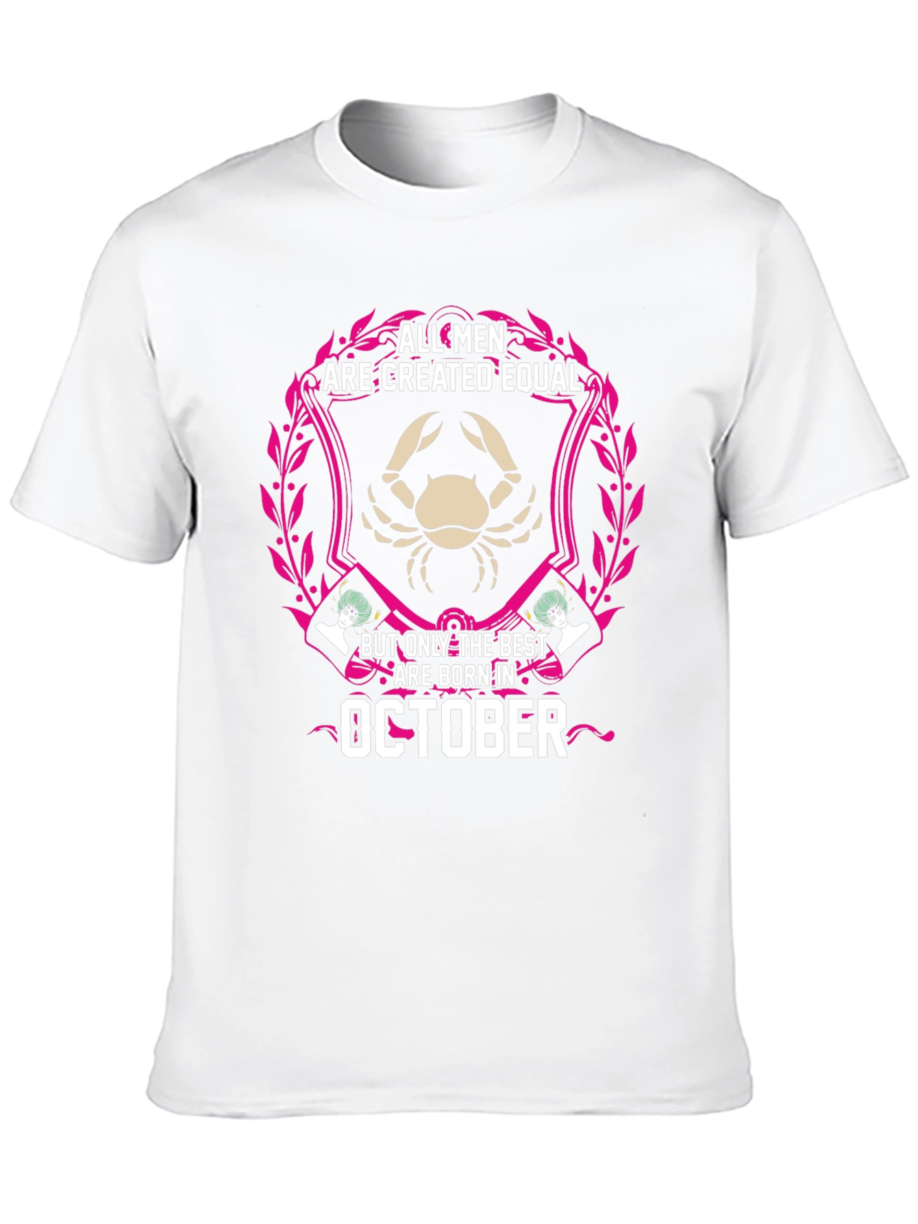 October Birth Month Mens Graphic T-Shirt