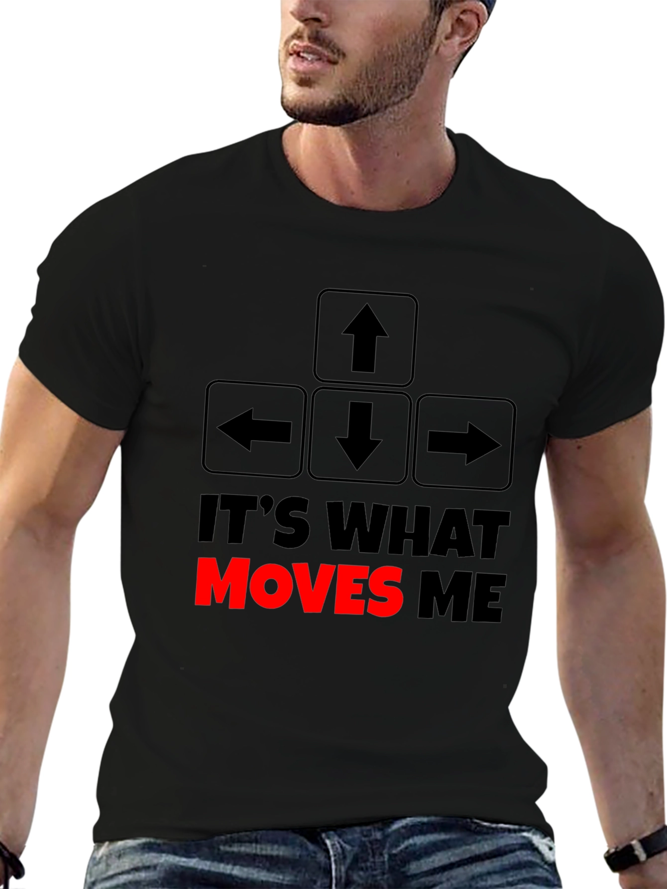 Gamer Arrow Keys T-Shirt - Its What Moves Me