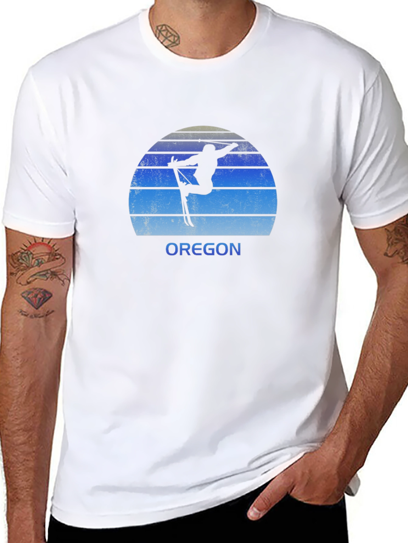 Oregon Ski T-Shirt - Retro Style
