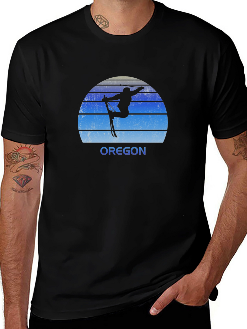Oregon Ski T-Shirt - Retro Style