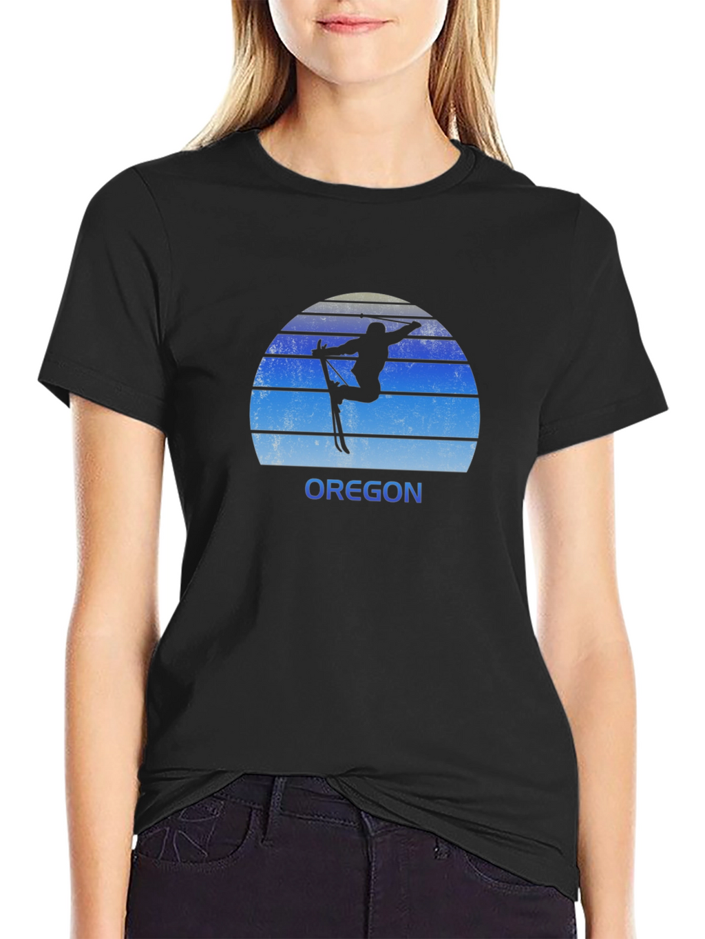 Oregon Ski T-Shirt - Retro Style