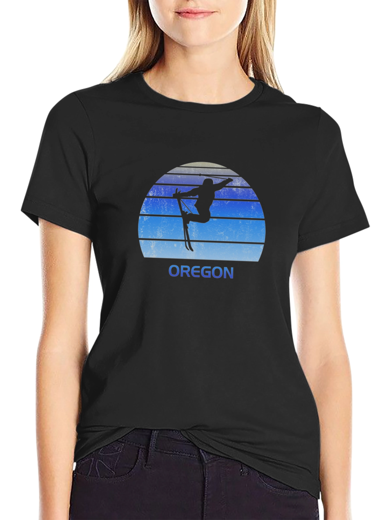 Oregon Ski T-Shirt - Retro Style