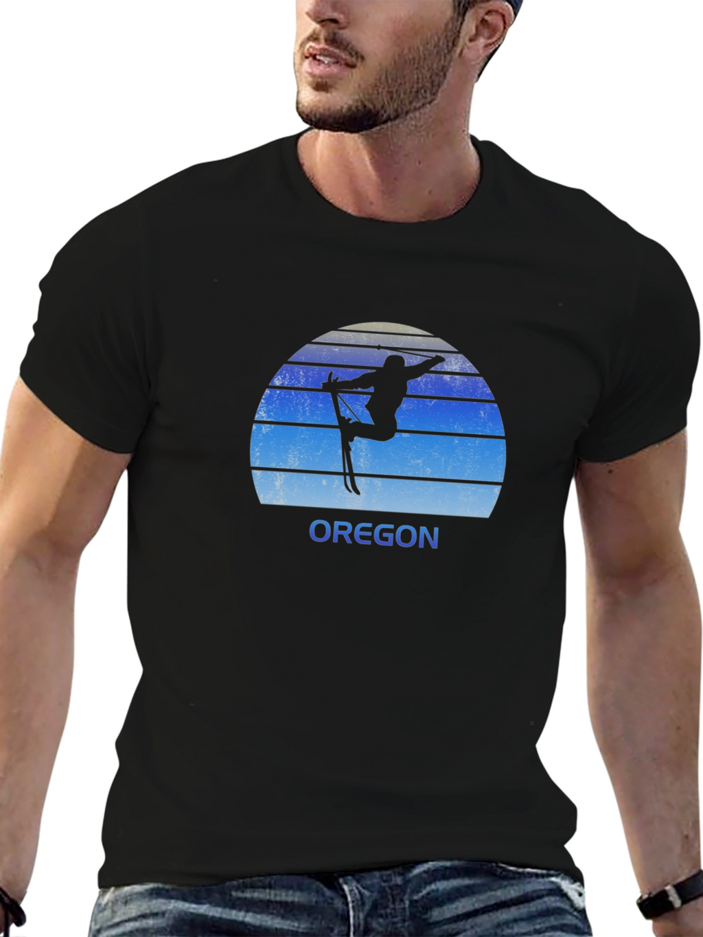Oregon Ski T-Shirt - Retro Style