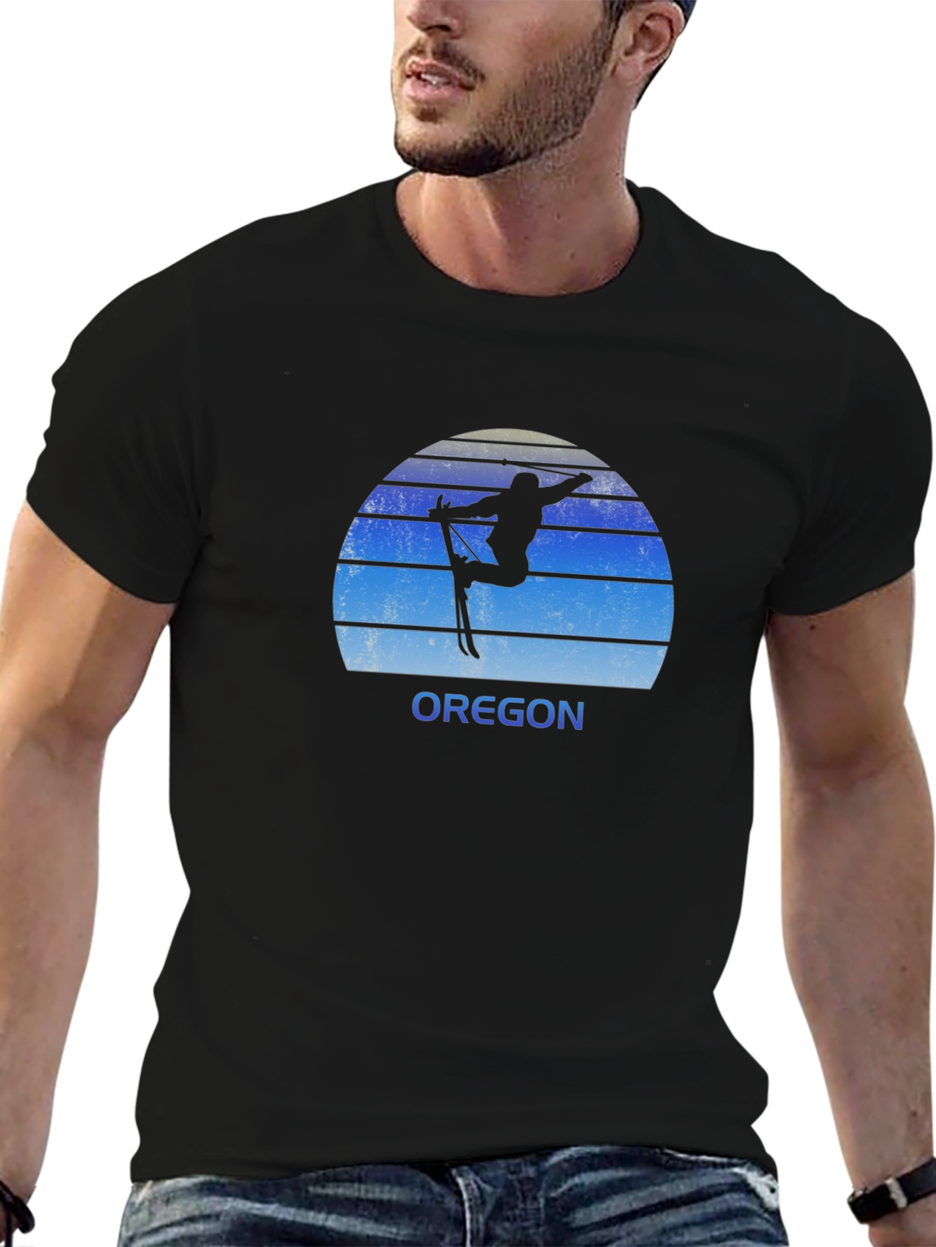Oregon Ski T-Shirt - Retro Style