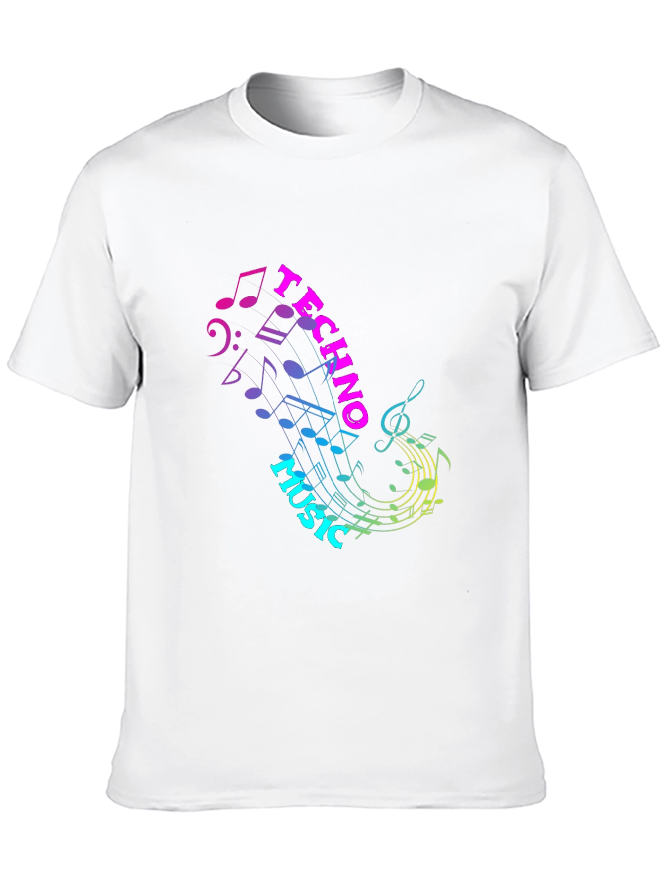 Techno Music Graphic T-Shirt - Stylish Black Tee