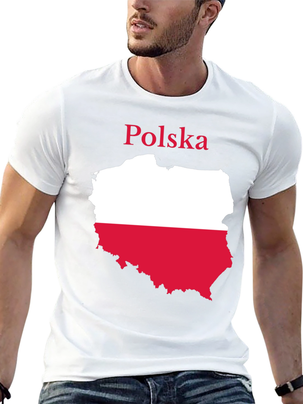 Poland Flag T-Shirt Polska Polish Pride Tee