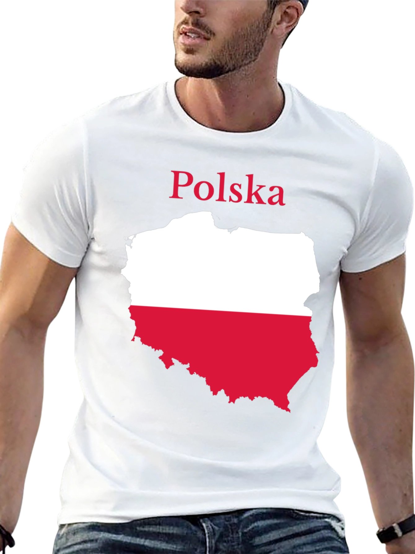 Poland Flag T-Shirt Polska Polish Pride Tee