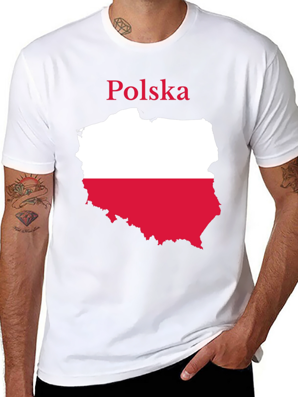 Poland Flag T-Shirt Polska Polish Pride Tee