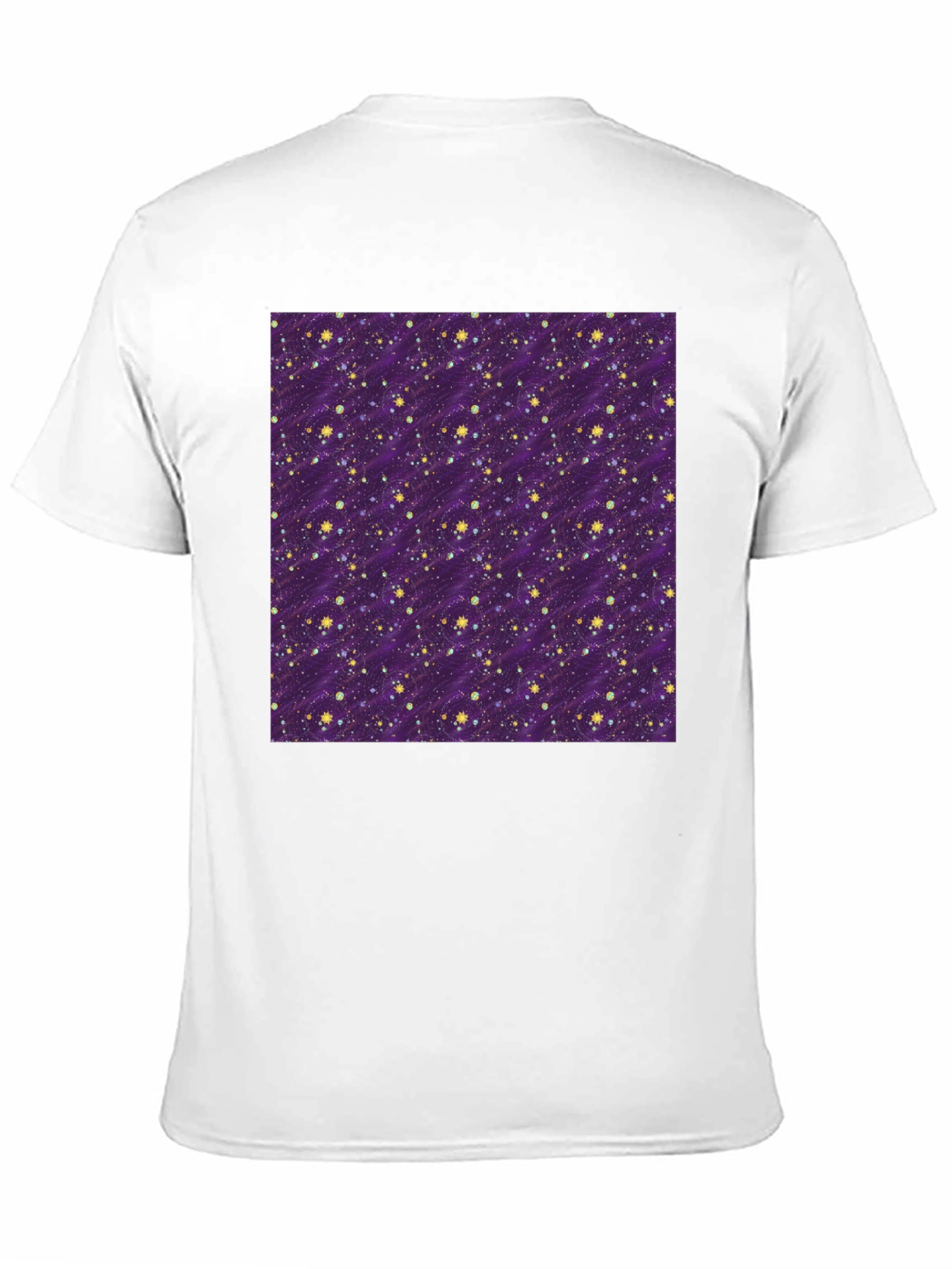 Starry Night Purple T-Shirt - Galaxy Pattern