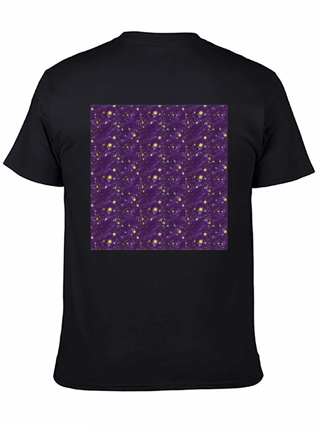 Starry Night Purple T-Shirt - Galaxy Pattern