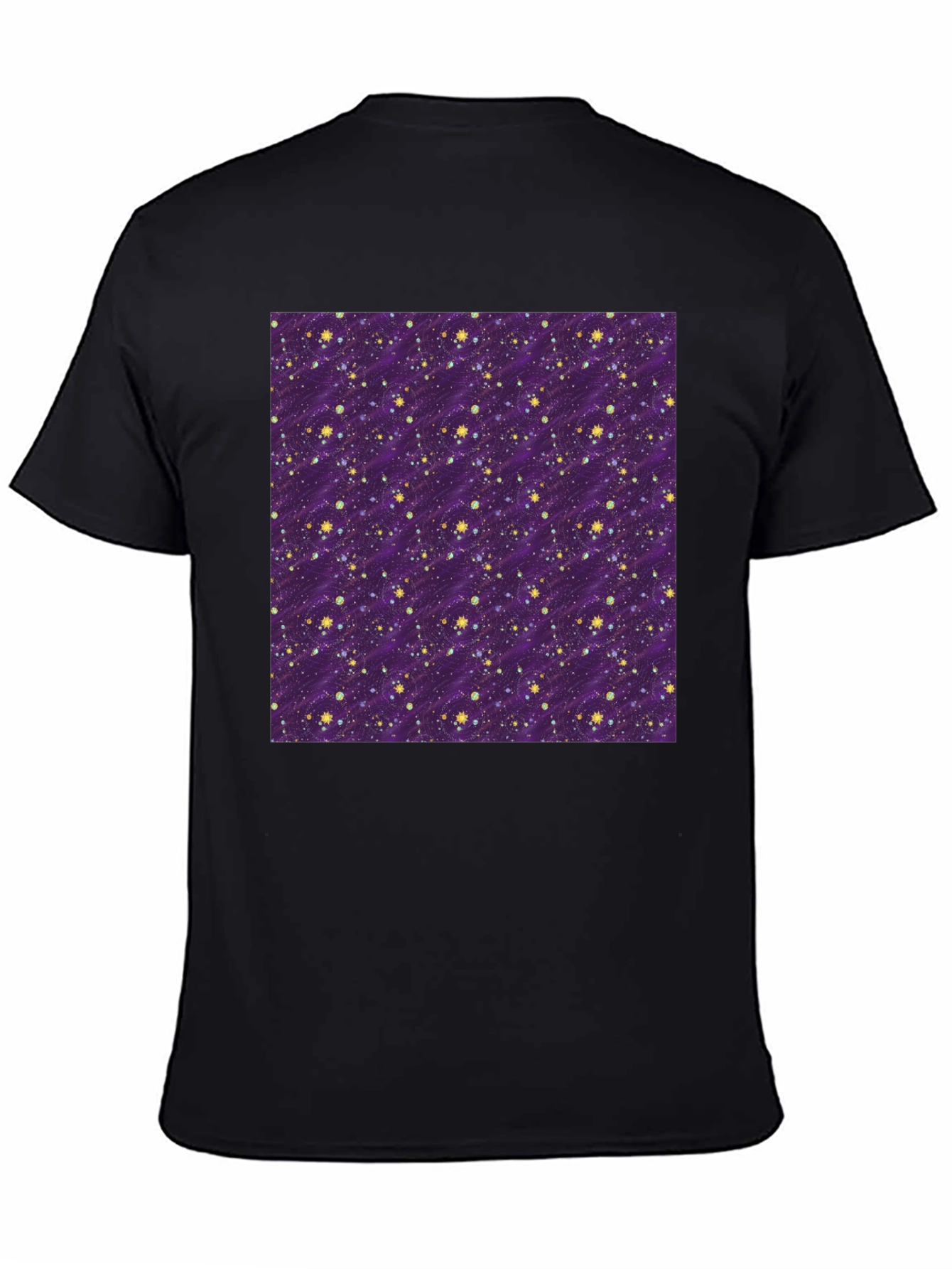 Starry Night Purple T-Shirt - Galaxy Pattern