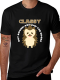 Classy But Rough Hedgehog Graphic T-Shirt