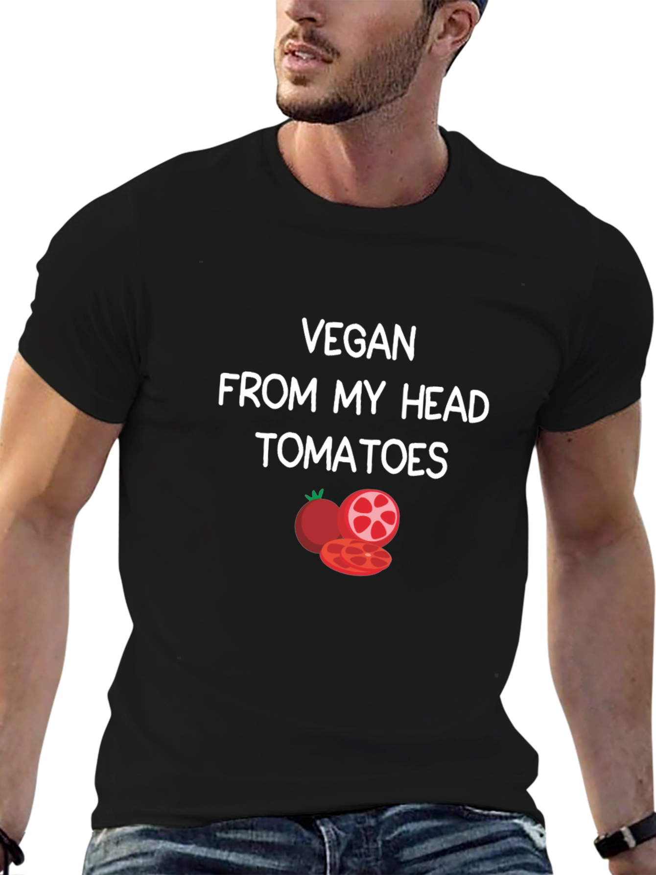 Vegan From My Head Tomatoes T-Shirt