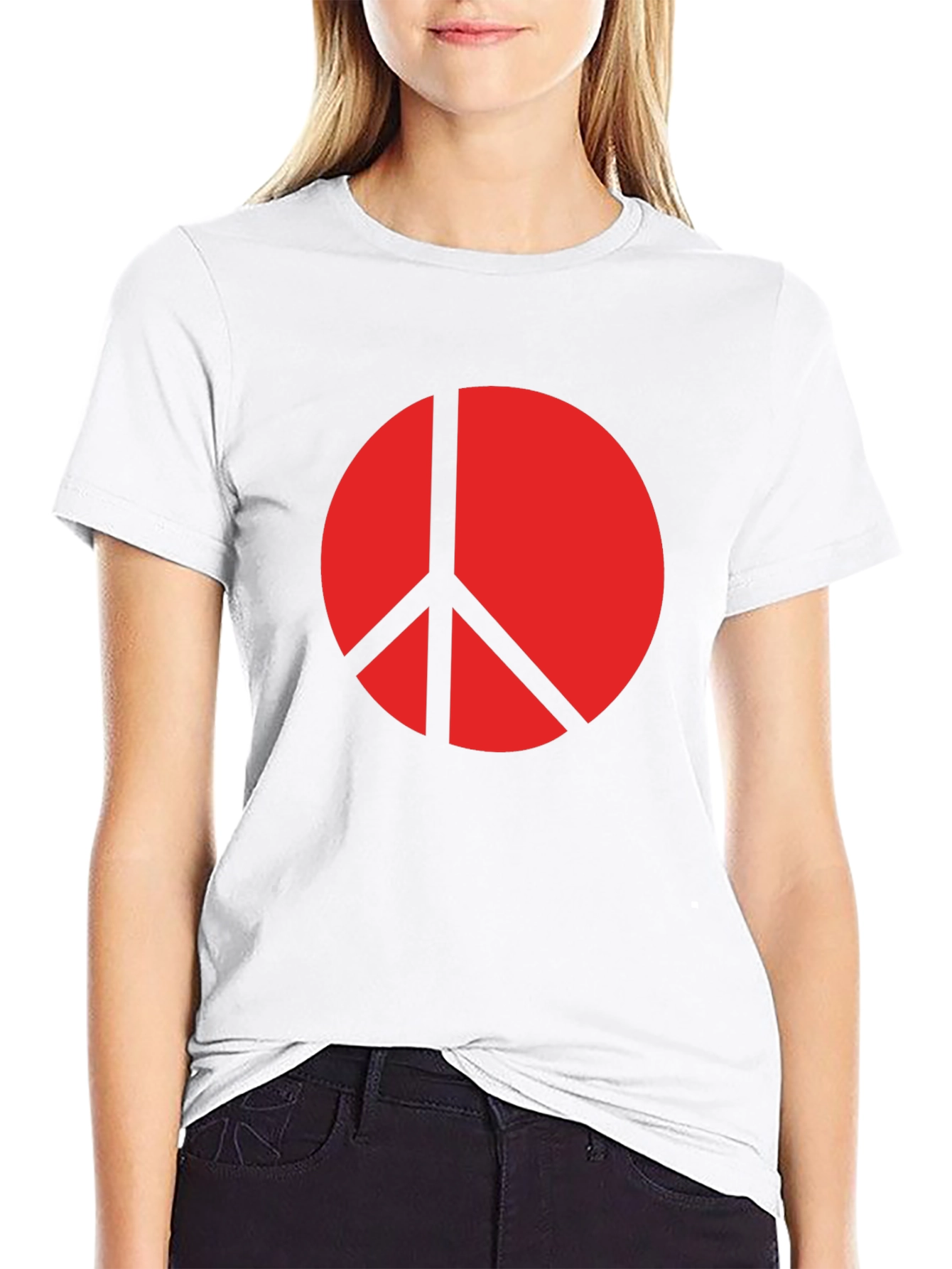 Peace Symbol Black T-Shirt