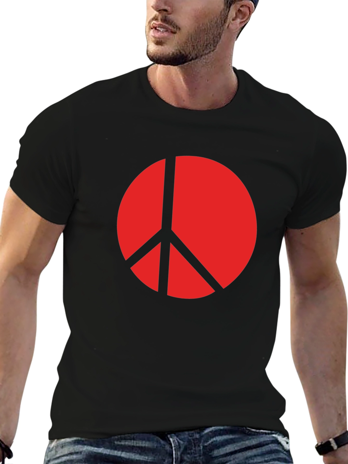 Peace Symbol Black T-Shirt