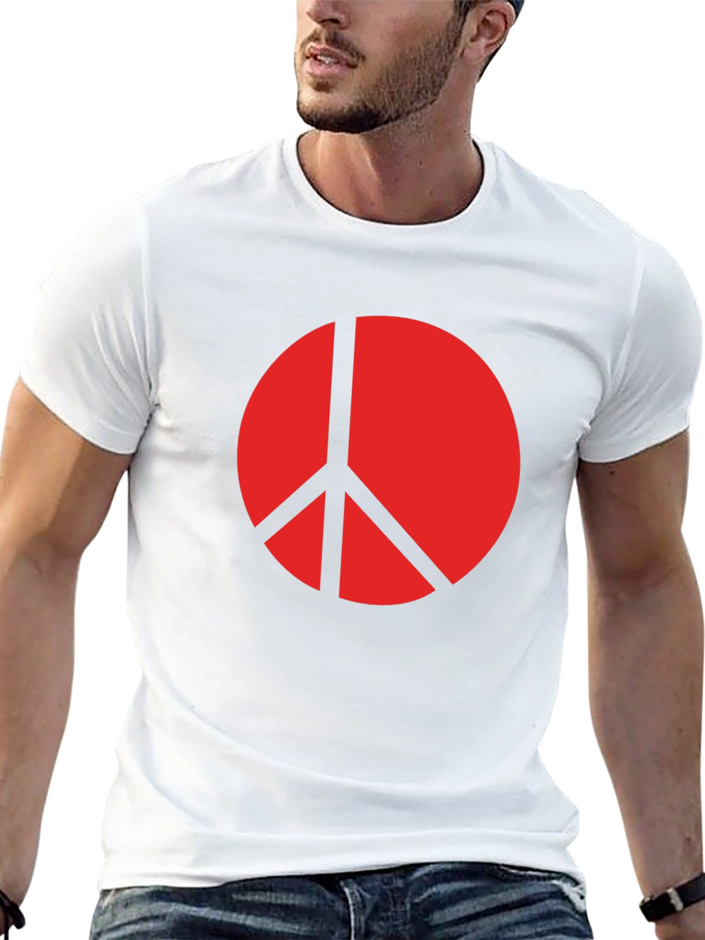 Peace Symbol Black T-Shirt