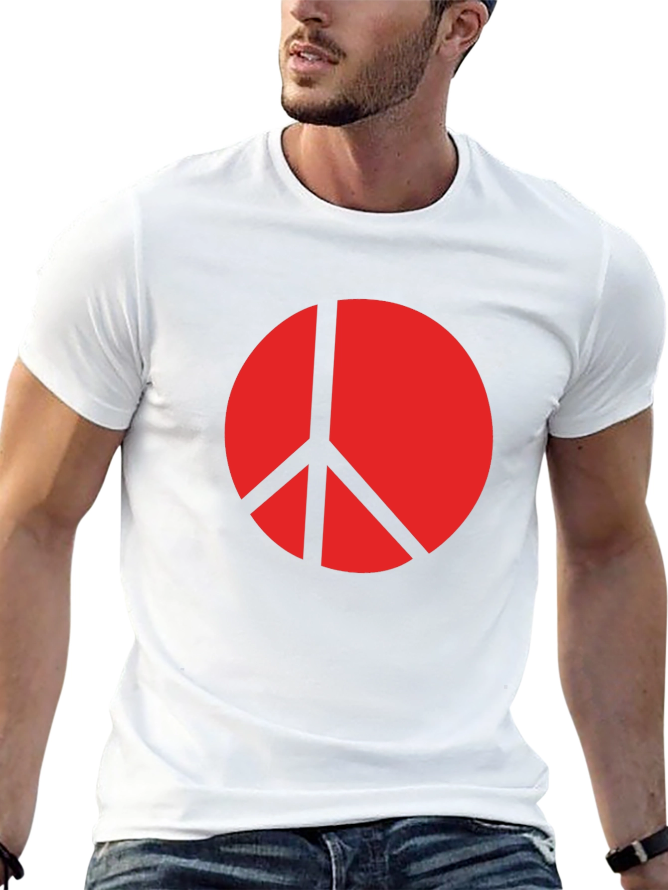 Peace Symbol Black T-Shirt