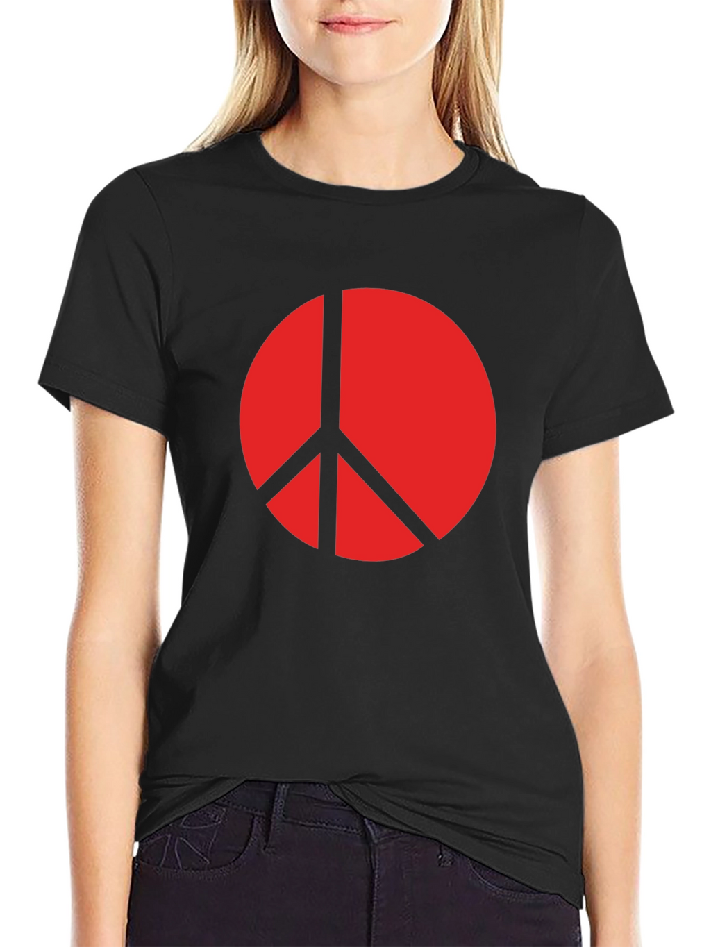 Peace Symbol Black T-Shirt
