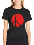 Peace Symbol Black T-Shirt