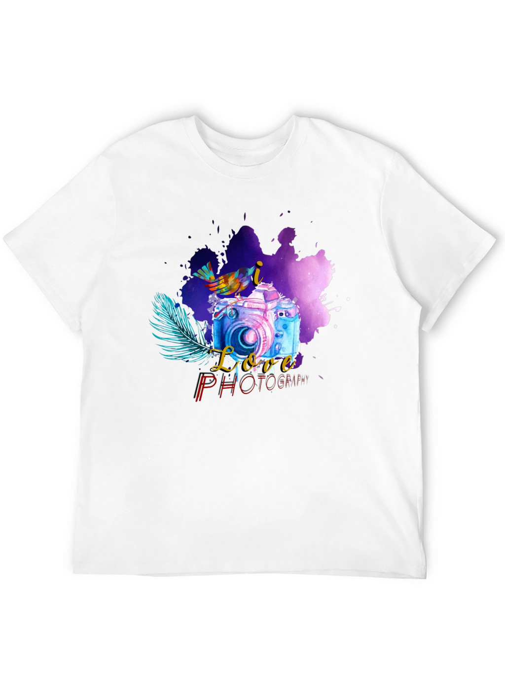 I Love Photography Black T-Shirt