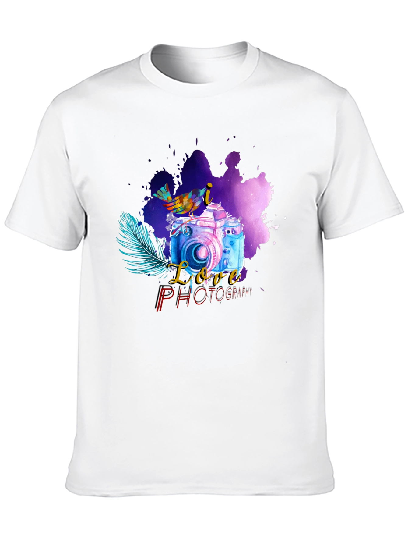 I Love Photography Black T-Shirt