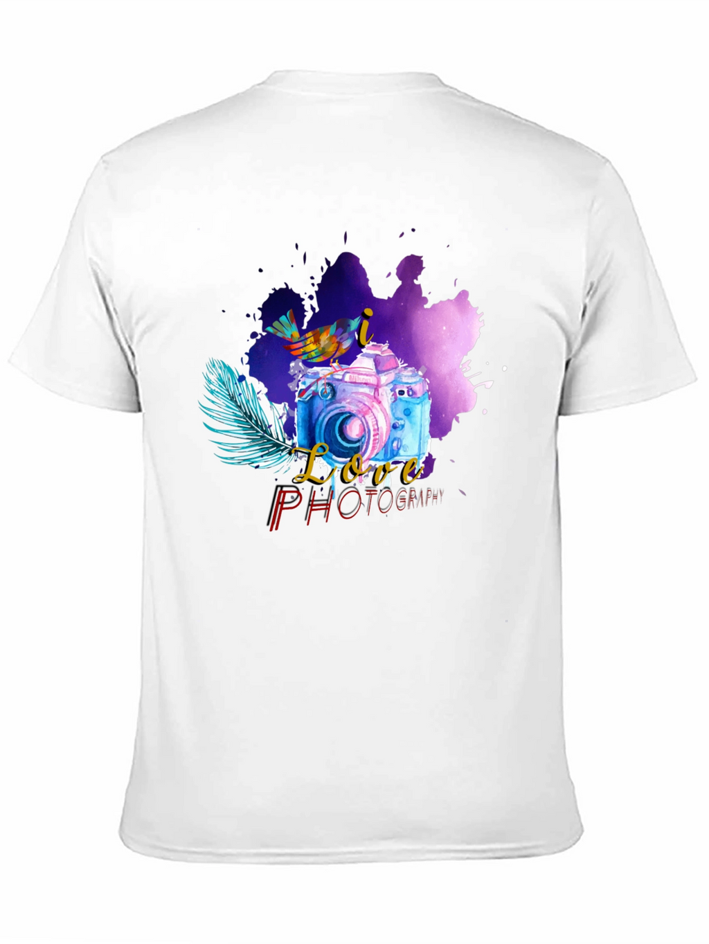 I Love Photography Black T-Shirt
