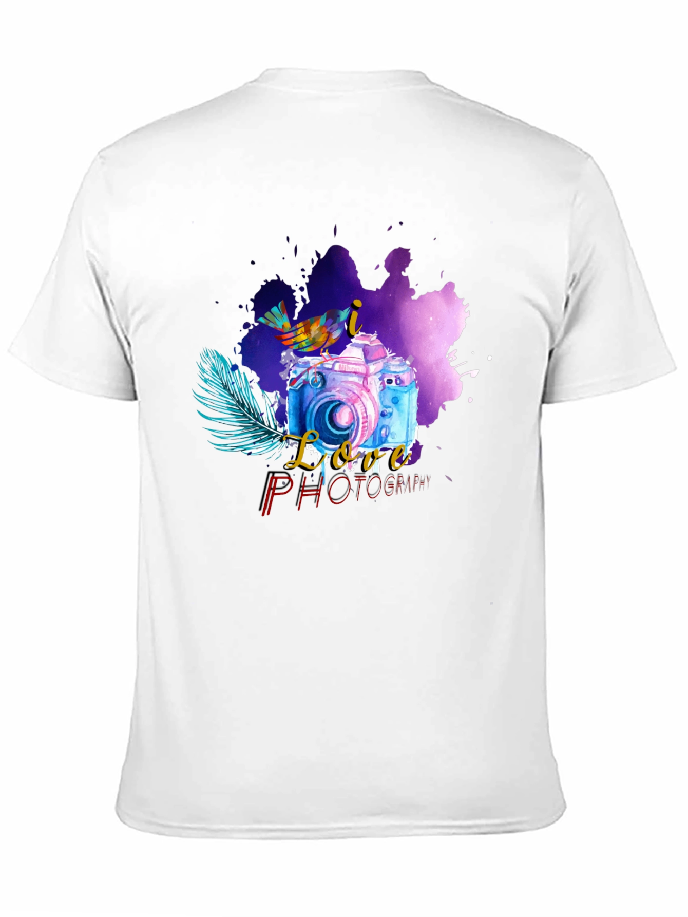 I Love Photography Black T-Shirt