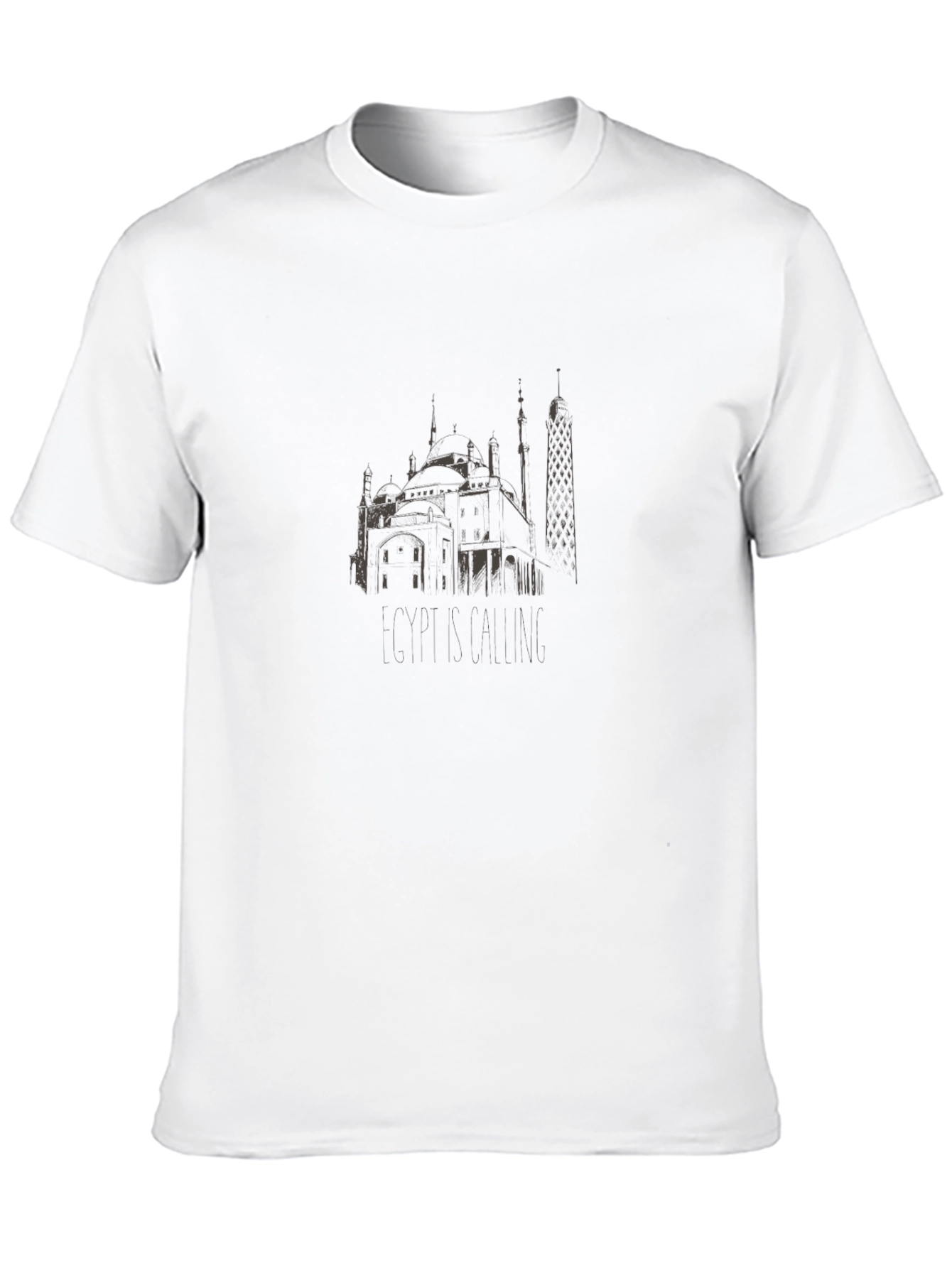 Egypt Calling Black Graphic Tee