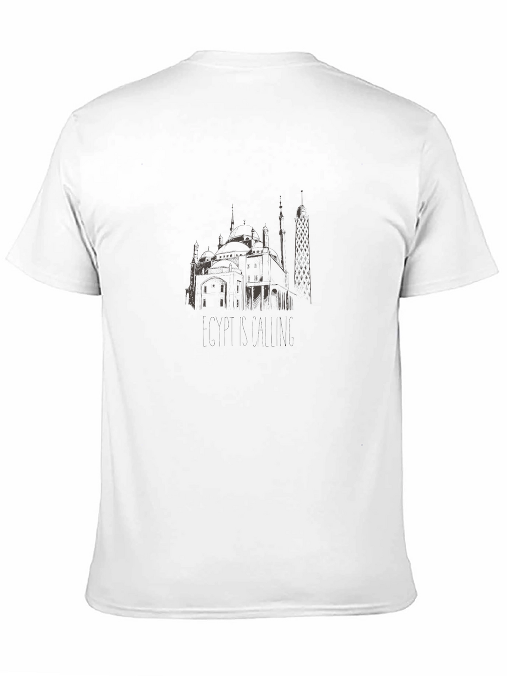 Egypt Calling Black Graphic Tee
