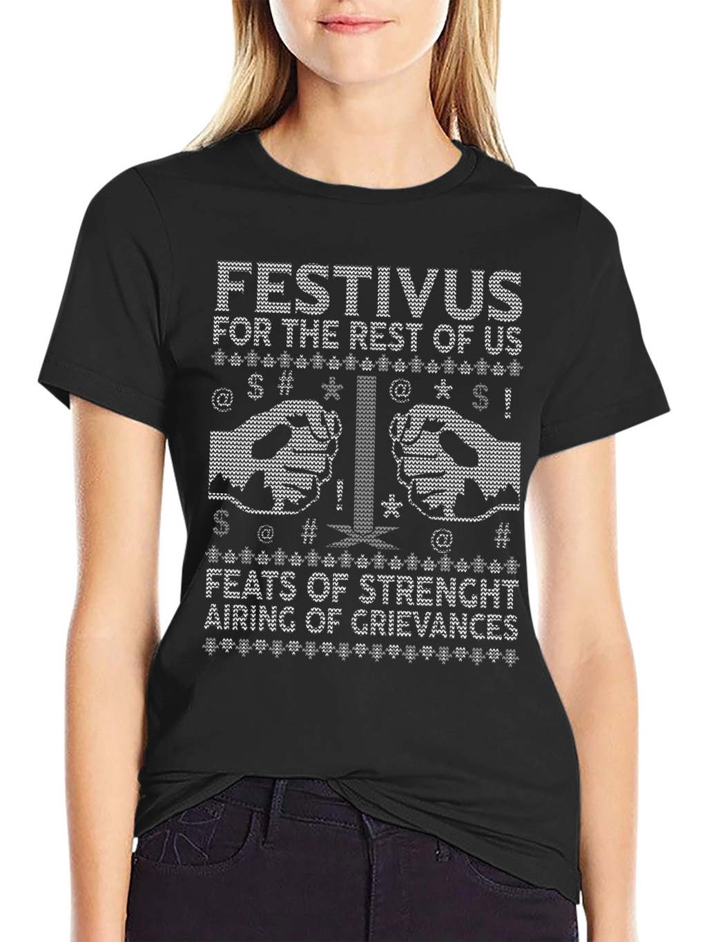 Festivus Ugly Christmas Sweater Style T-Shirt