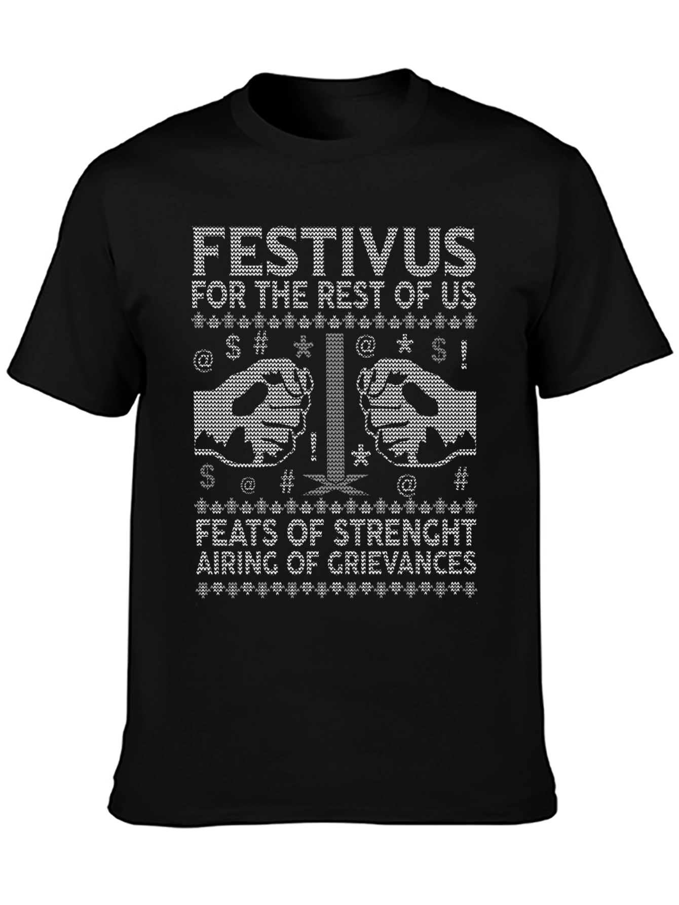 Festivus Ugly Christmas Sweater Style T-Shirt
