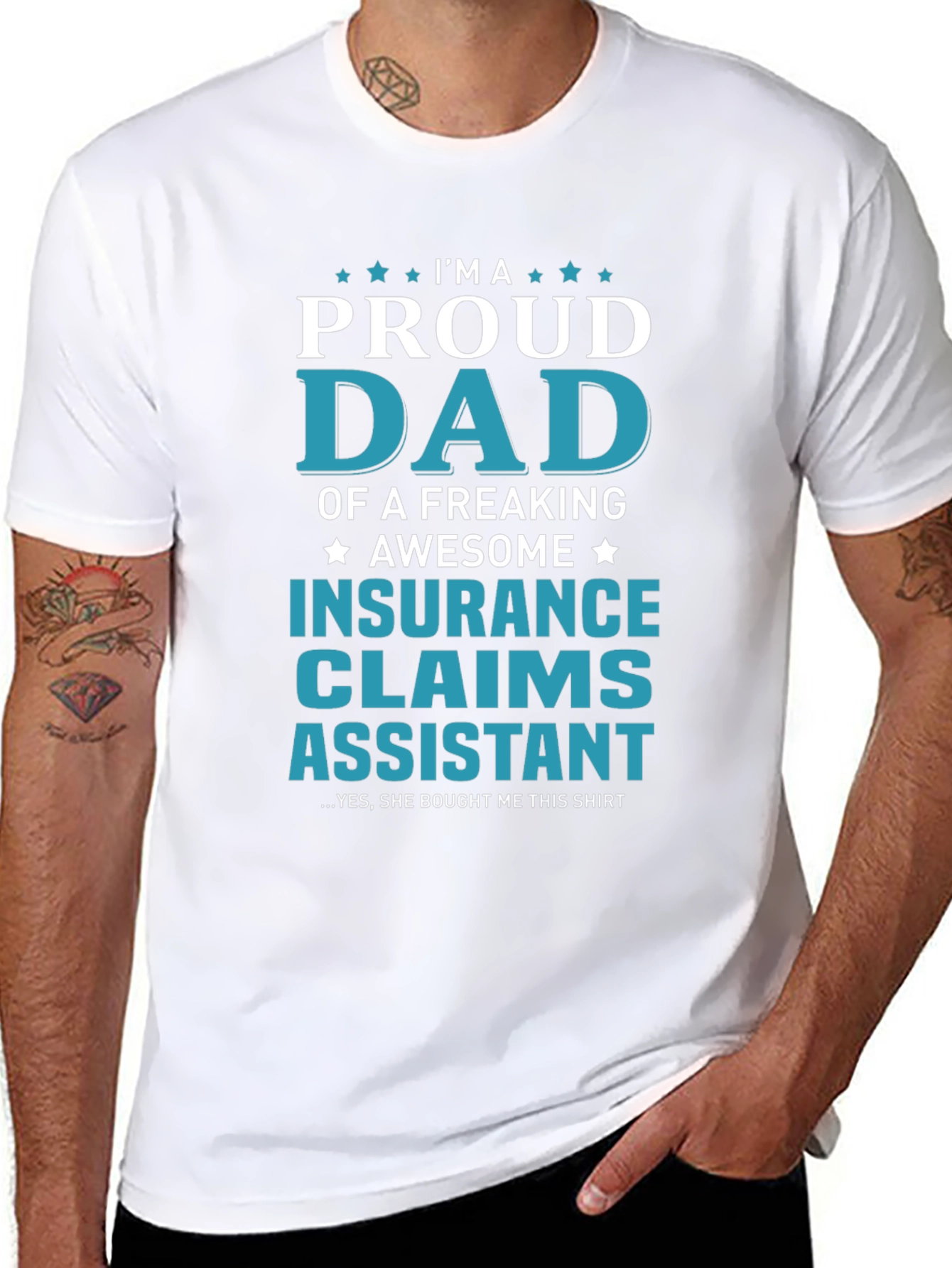 Proud Dad Insurance Claims Assistant T-Shirt