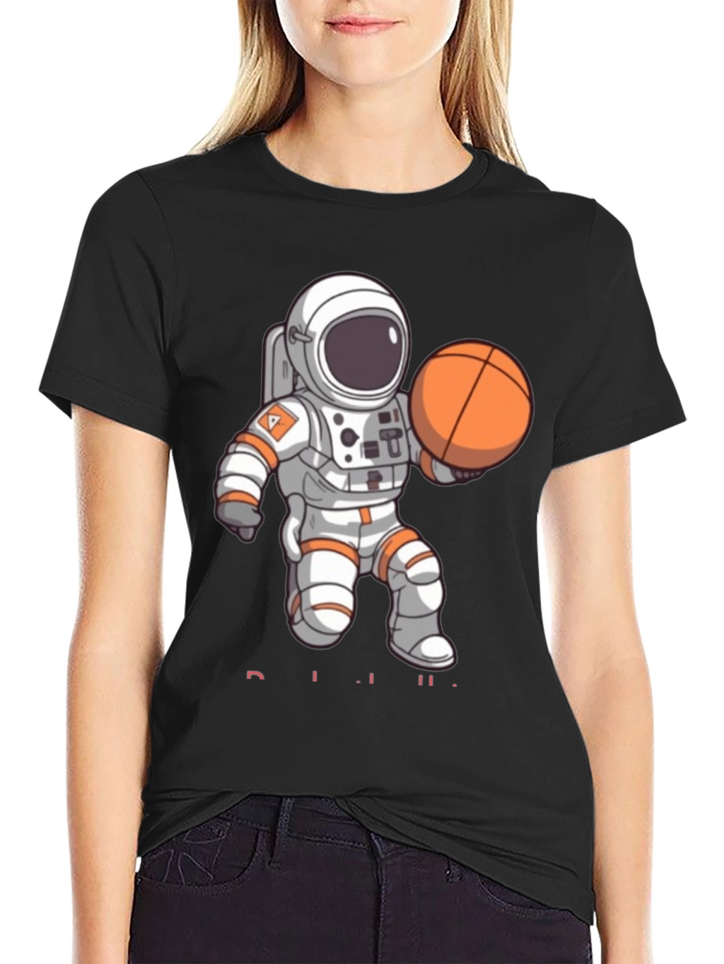Astronaut Basketball T-Shirt - Space Dunk Tee